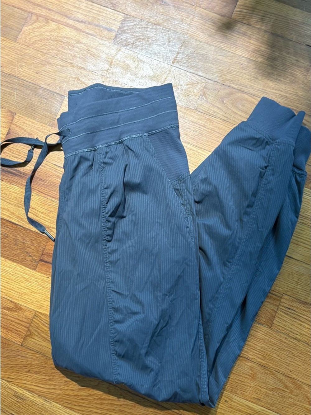 Lululemon studio Dark Gray Striped Jogger Pants 4